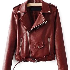 Shein Faux Leather Moto Jacket